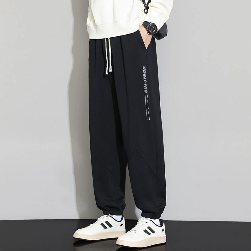 

Dingmao 10XL Большие повседневные брюки для мужчин, универсальные повседневные свободные брюки, леггинсы, повседневные брюки для полных и больших размеров L чёрный