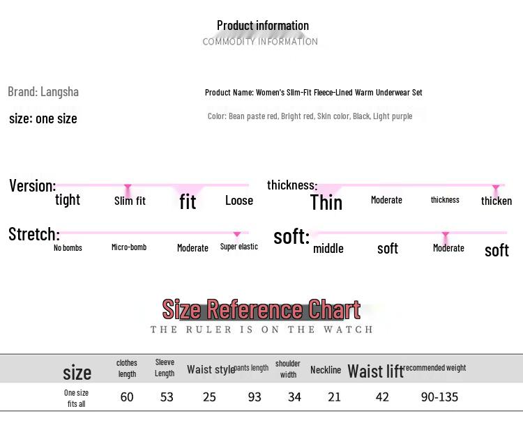 LANGSHA Women's Seamless Thickened Fleece Thermal Base Layer Top