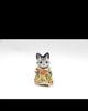 Non-Toxic 1Pcs Forest Animal Family 1:12 Dollhouse Furniture Mini Rabbit Bear Dog Cat Pets Dolls Figure Toy Dolls Kids Gifts