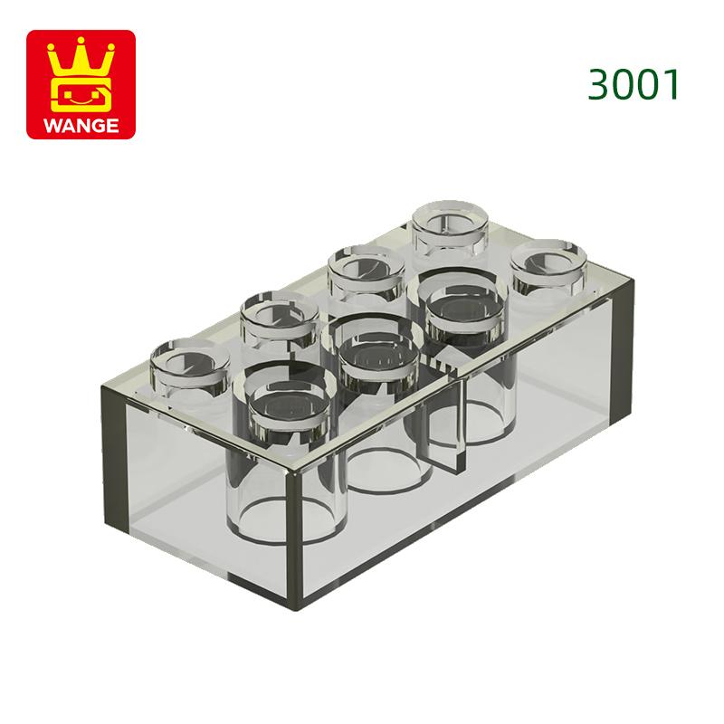 Non-Toxic 40Pcs/Lot 3001 2X4 High 8-Hole Building Block Moc Colorful Parts Compatible With Brick Diy Children Toy Assembly Gift Box