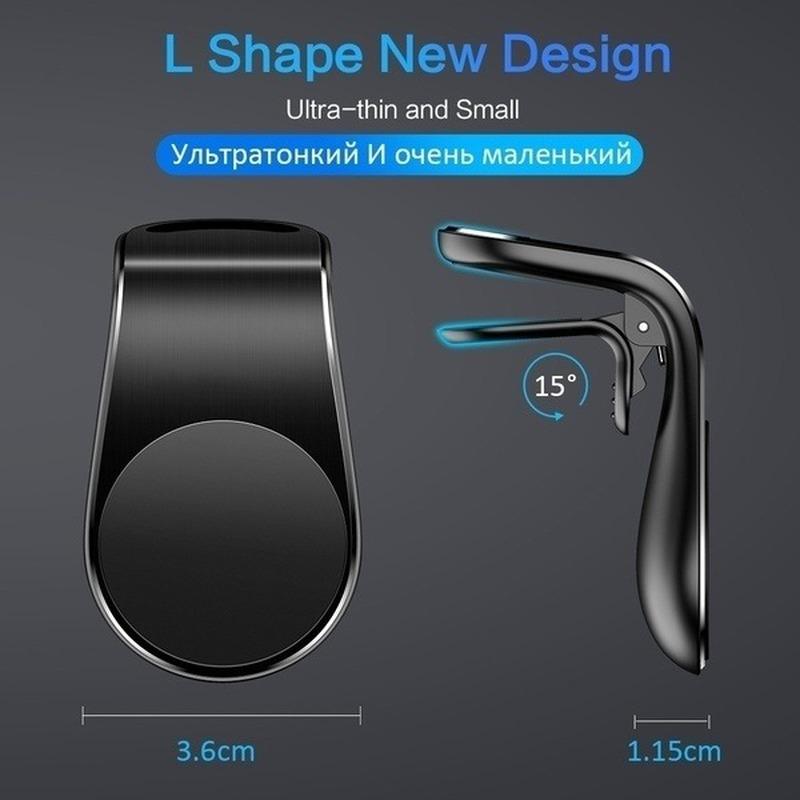 Metal Magnetic Car Phone Holder Mini Air Vent Clip Mount Magnet Mobile Stand For iPhone XS Max Xiaomi Smartphones In Car