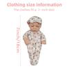 7-Inch Realistic Silicone Reborn Doll Clothes for Mini Dolls
