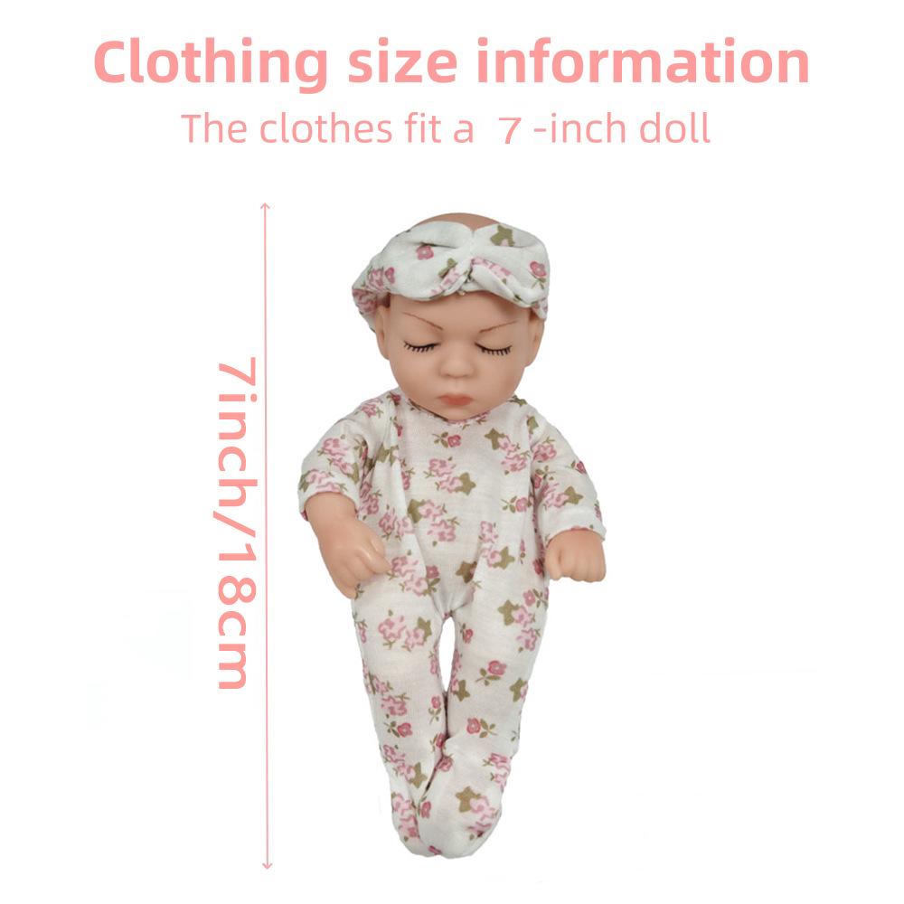 7-Inch Realistic Silicone Reborn Doll Clothes for Mini Dolls