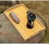 Portable Bamboo Folding Table - Japanese Style for Tea, Coffee, Camping, and Picnics