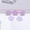50Pcs 20mm PU Leather Star Applique for Handmade Hat Clothes Sewing Patches DIY Baby Headwear BB Clips Bow Decor Accessories