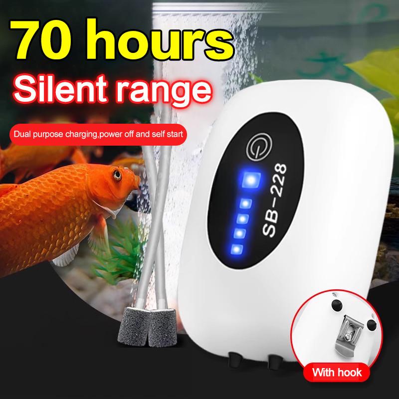 1W/2W/3.5W USB Charging Silent Oxygen Pump Outdoor Portable Fishing Oxygenator Aquarium Fish Tank Oxygen Air Pump Compressor
