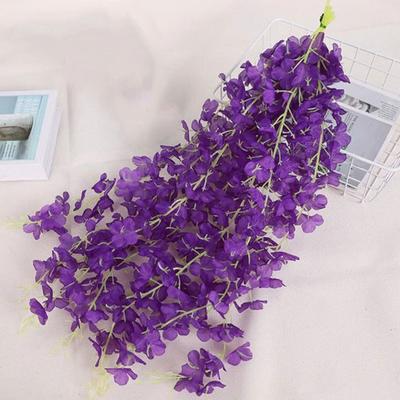10 stuks Kunstmatige Blauweregen Slinger Binnen Buiten Wanddecoratie Nep Bloemen Slingers Huis Bruiloft Feest Festival Gesimuleerde Bloemen Decoratie
