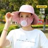 Tee pflücken und auf dem Feld arbeiten, Sonnenhut mit Belüftungsloch, integrierte Gesichtsbedeckung durch Maske, Sonnenschutz UV-Sonnenhut