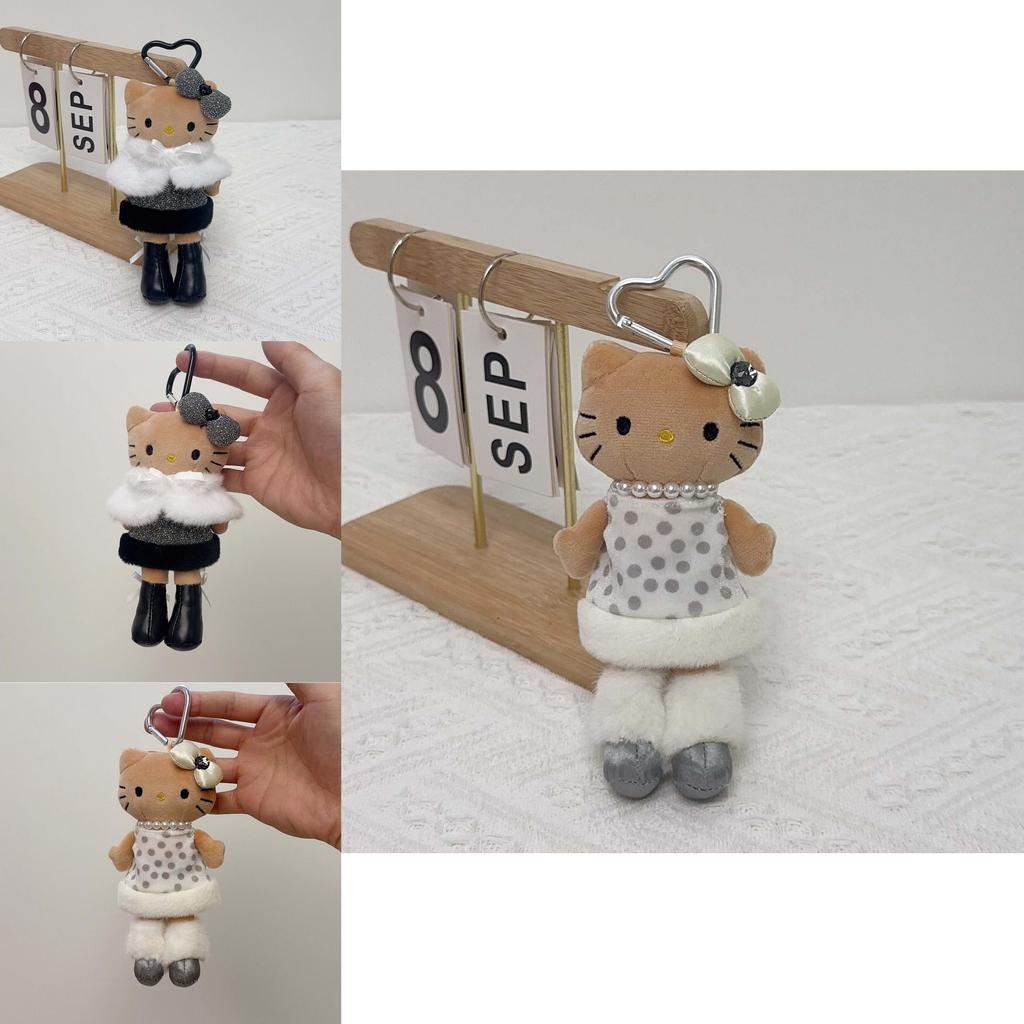 Plush Keychain With Heart Closure For Girls And Gift Use