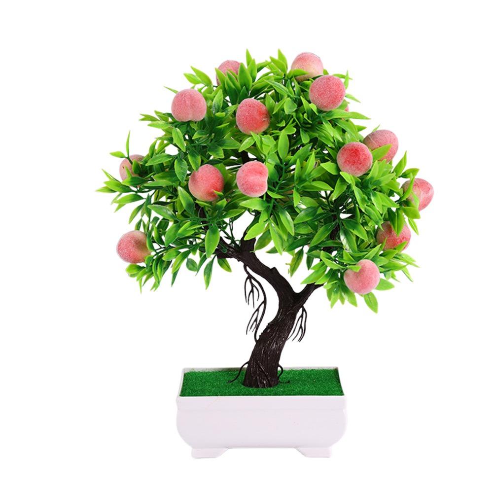 Pomegranate Chili Fruit Tree Potted Multicolor Simulation Plant Potted Home Decoration