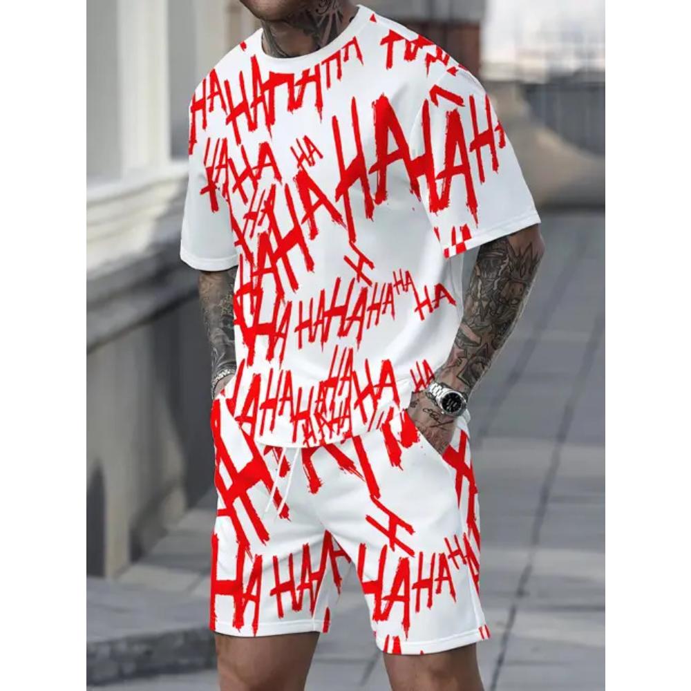 Casual Loose Sports Suit Fashionable Men's Versatile Short-sleeved Shorts Breathable Suit Comfortable Unisex Sports Clothing
