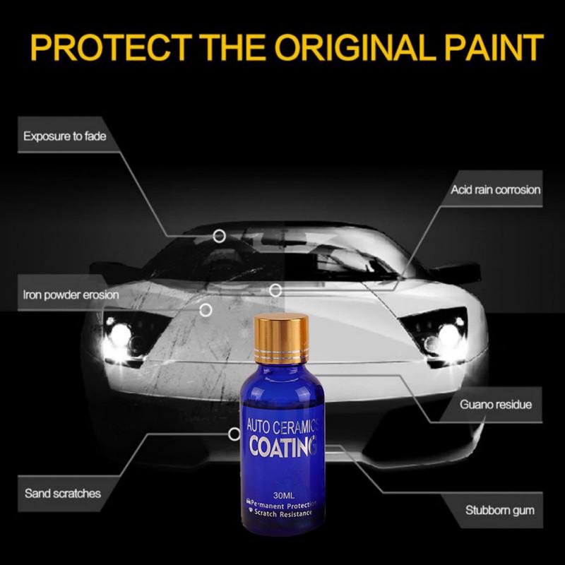 2ks Car Ceramic 9H Polish Nano Glass Coat Anti-Scratch Auto H9 Hardness Auto Ceramic Polish