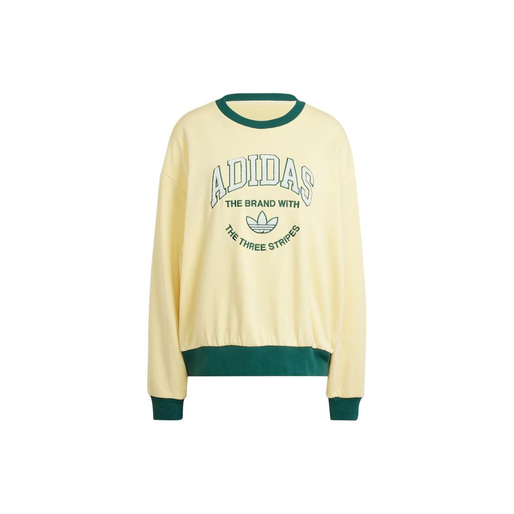 Adidas Originals Vrct Graphic Sweatshirt Women Sweatshirt Yellow IT9857