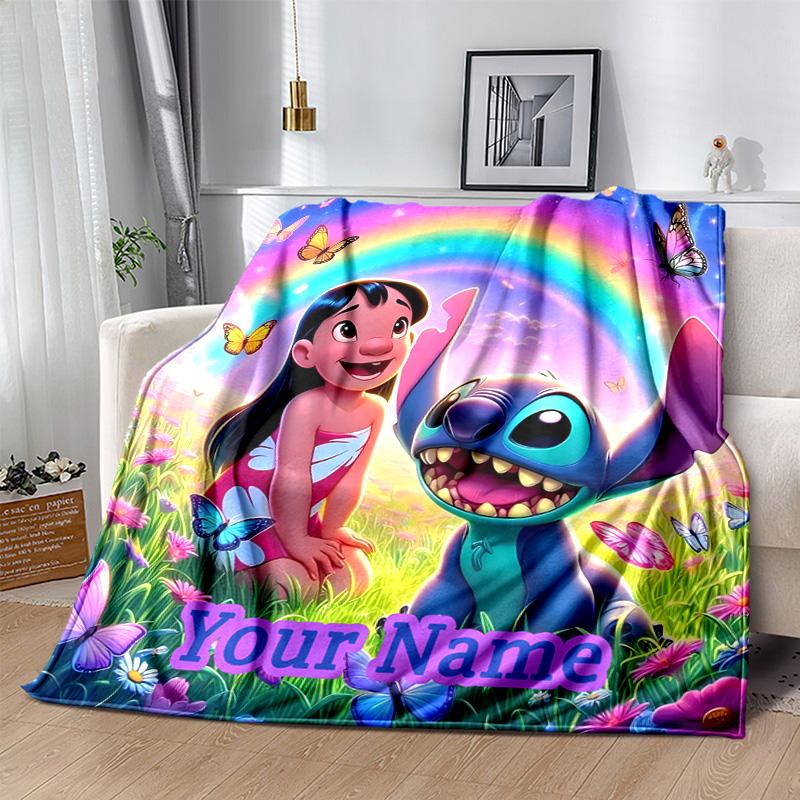 Custom 1pc Rainbow Dreams Together Blanket, Soft And Comfortable Blanket, Casual Warm, Camping Travel Blanket, Birthday Gift Q910263