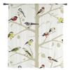 Bird Branches Sheer Curtains for Living Room Decoration Tulle Voile Organza Window Curtains for Kitchen Bedroom
