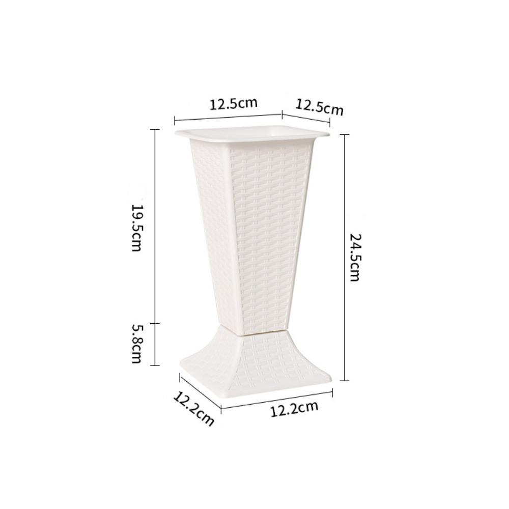 

Plastic Flower Vase Simple Flower Arrangement Vase Modern Plant Pot Home Office M 12.5*12.5*24.5cm