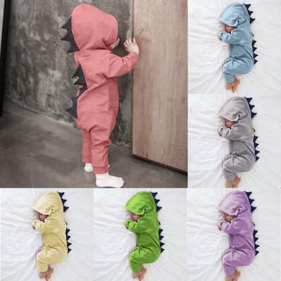 Neugeborenes Baby, Junge, Mädchen, Dinosaurier-Stil, Patchwork-Spielanzug