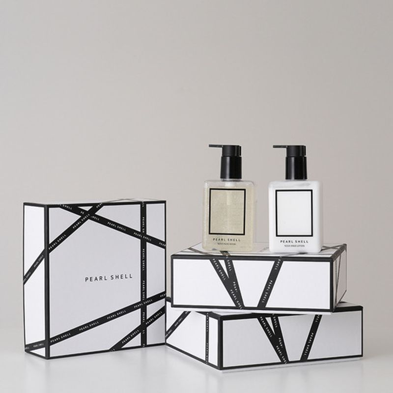 PEARL SHELL Nova Hand Care Set (Wash 350ml + Lotion 350ml) (FREE) Shopping Bag_Mini Rug