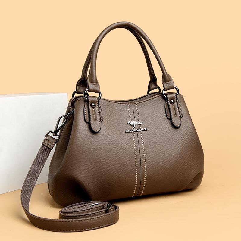 Prosta Torba Tote w Stylu Retro, Torba Crossbody z Wieloma Przegródkami, Codzienna Torba na Ramię Odpowiednia na Co Dzień, na Czas Wolny, do Dojazdów do Pracy