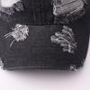 Autumn new personalized ripped baseball cap casual cotton denim curved brim cap