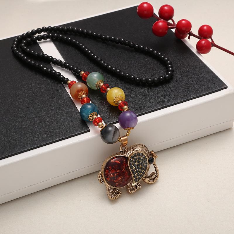 Bohemian Ethnic Style Pendant Necklace - European & American Retro Women s Accessory