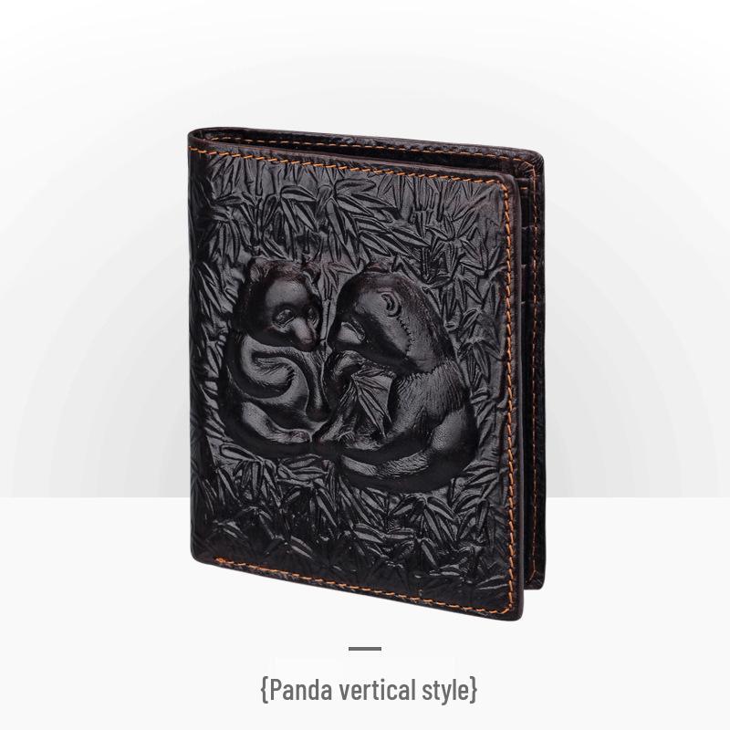 Carteira Masculina Retro em Couro Embossado – Padrão Crocodilo Longo com Vários Compartimentos para Cartões e Porta-Moedas.