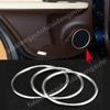 For Lexus RX350 RX450H 2016-2021 Silver Inner Door Speaker Sound Trim Ring Cover