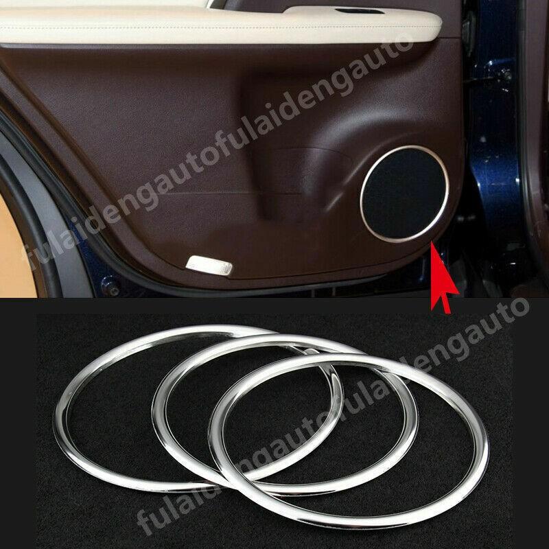For Lexus RX350 RX450H 2016-2021 Silver Inner Door Speaker Sound Trim Ring Cover