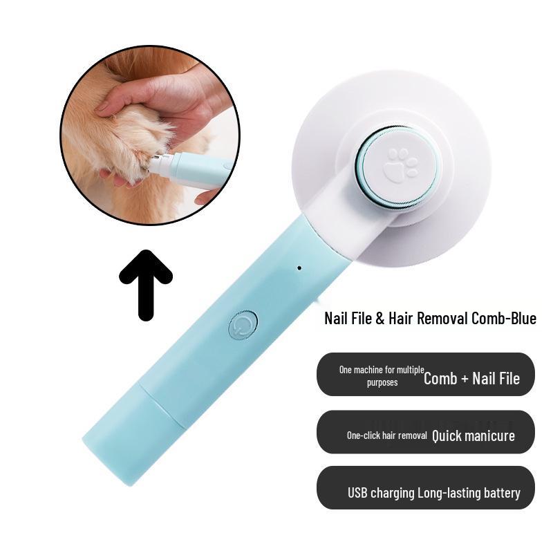 Automatic USB-Rechargeable Pet Nail Trimmer with Light - For Dogs & Cats