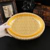 Light Luxury Metal Oval Household Living Room Fruit Plate Creative Dried Fruit Plate Storage Plate Metal Handicraft Ornament
