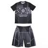 2026 Ny Herr Världsomfattande Brottningsteam Sportkläder Set Kortärmad T-shirt och Shorts för Träning Lätt Fukttransporterande