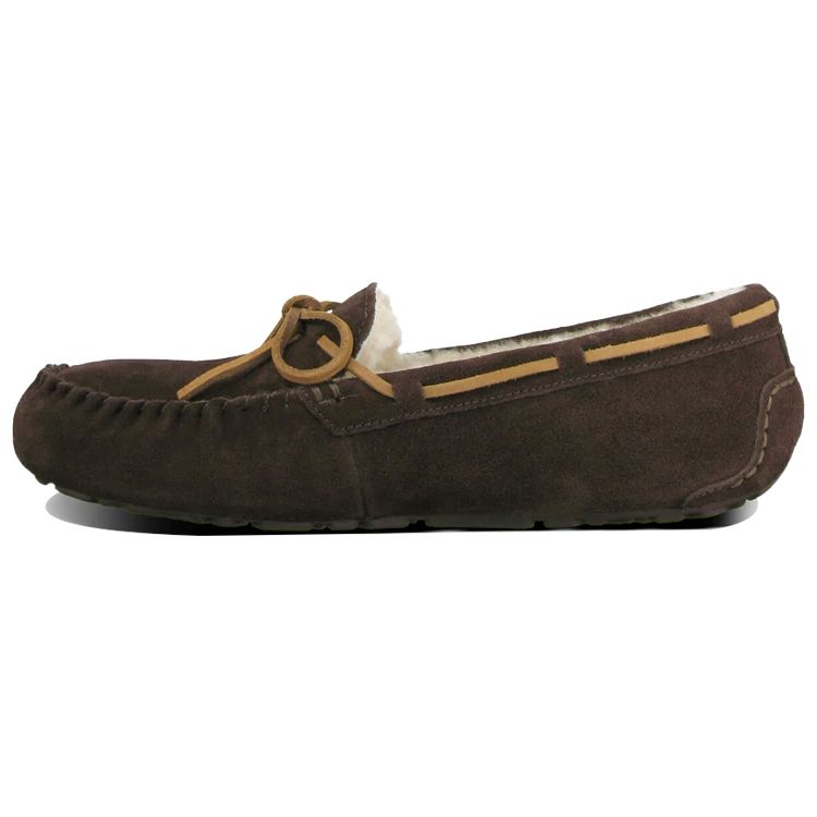 

UGG Тапочки Olsen с флисовой подкладкой, теплые, без застежек, спортивные, повседневные, мужские тапочки, коричневые 1003390-ESP