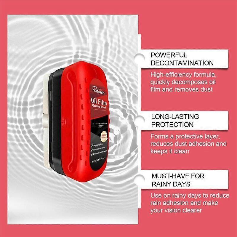 Car Cleaner Glass Oil Film Remover Windshields Cleaning Liquid Set 2024,2pcs