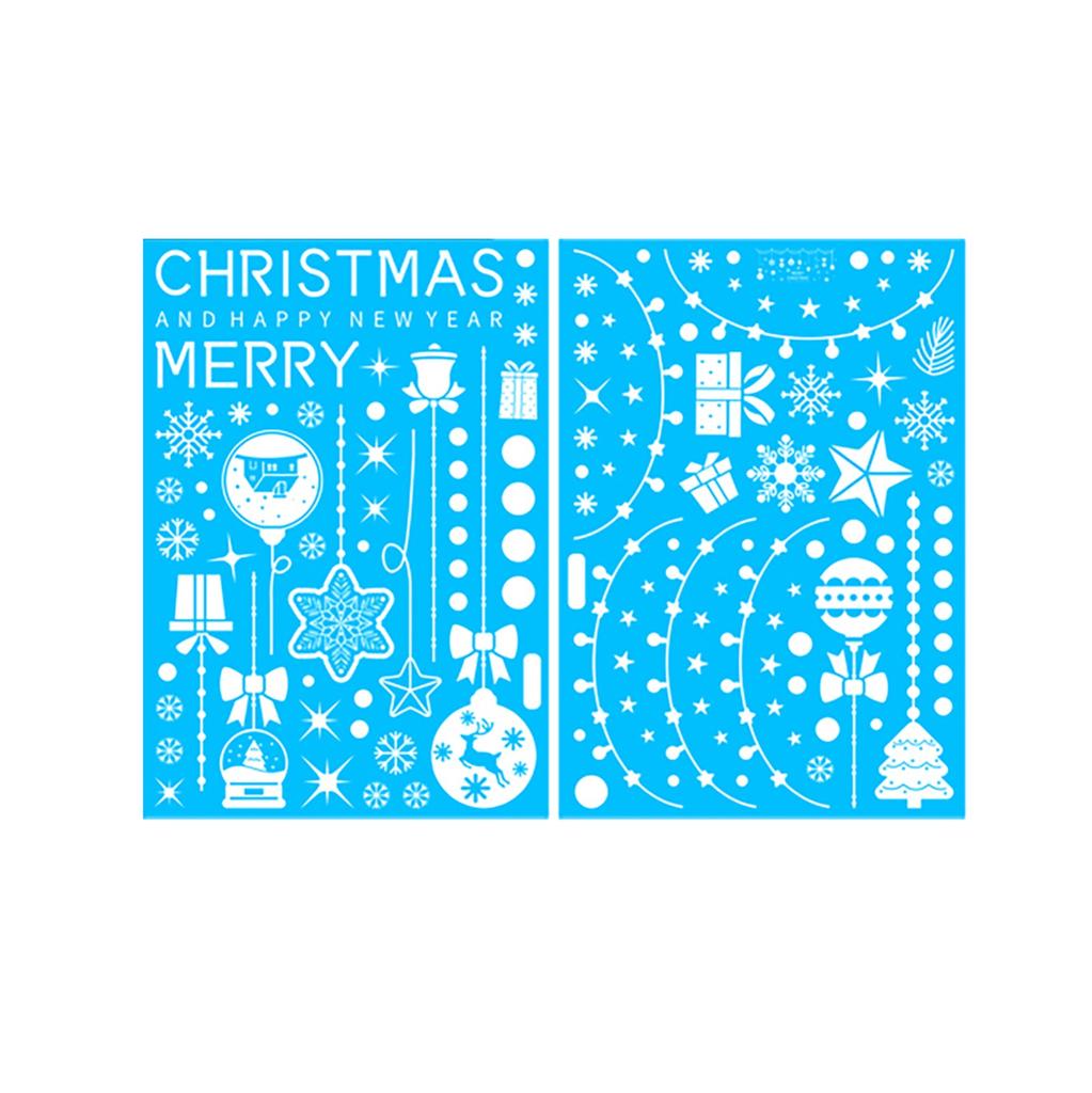 Christmas Stickers Shopping Mall Window Stickers Children's Room Stickers Wall Stickers Set Christmas Decoration