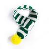 Knitted Knitted Dog Scarf Pompom Ball Dog Santa Scarves Cute Striped Pet Scarf  Cats
