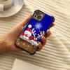 Ae111 Merry Christmas  Design Electroplated TPU Phone Cases for iPhone 16 15 13 11 Pro Max 14 Plus Infinix Smart 8 Tecno Four Corner Protection Cover