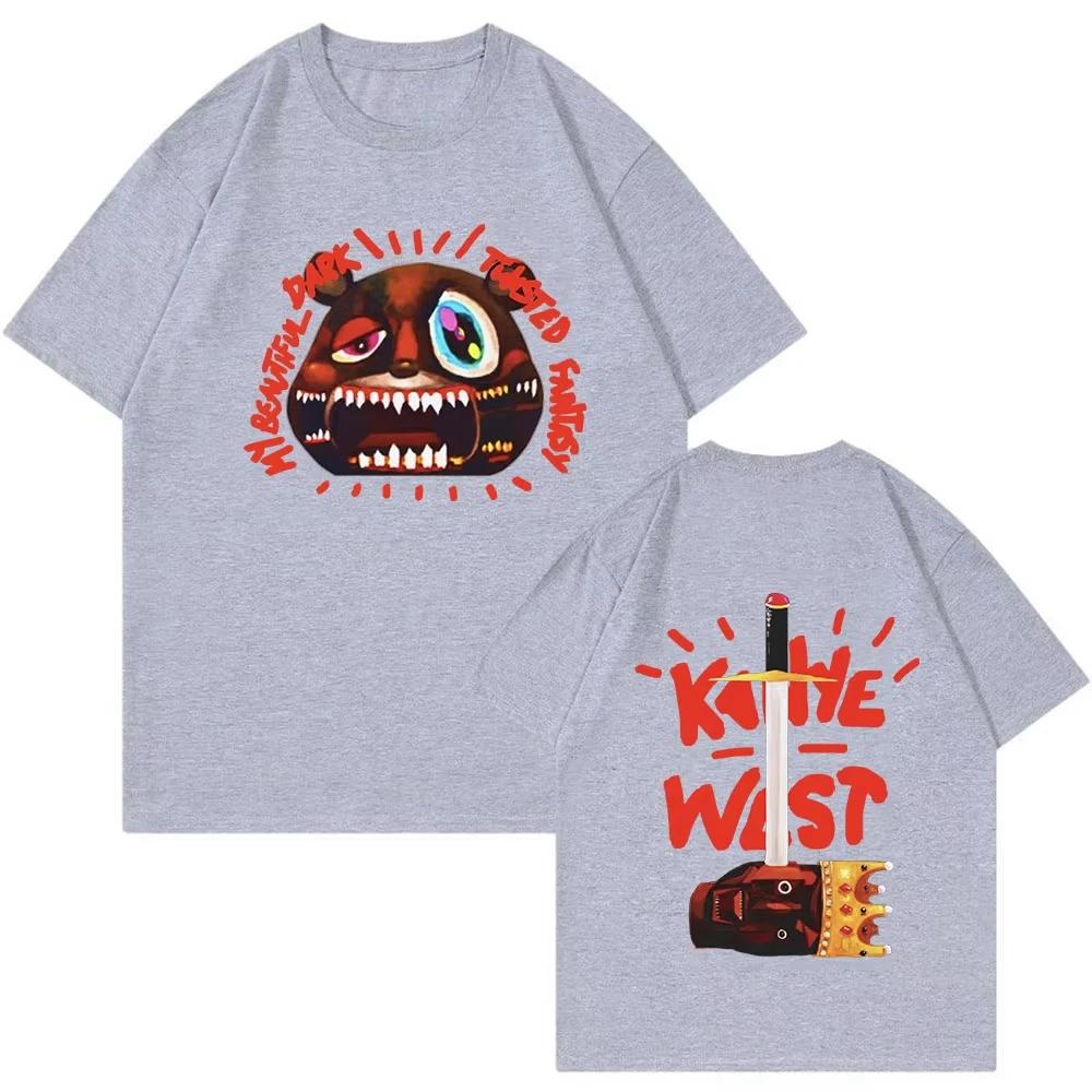 T-shirt Rapper Kanye West Album Musicale Laurea Grafica T-shirt Uomo Donna Moda Hip Hop Vintage Maglietta Oversize Streetwear
