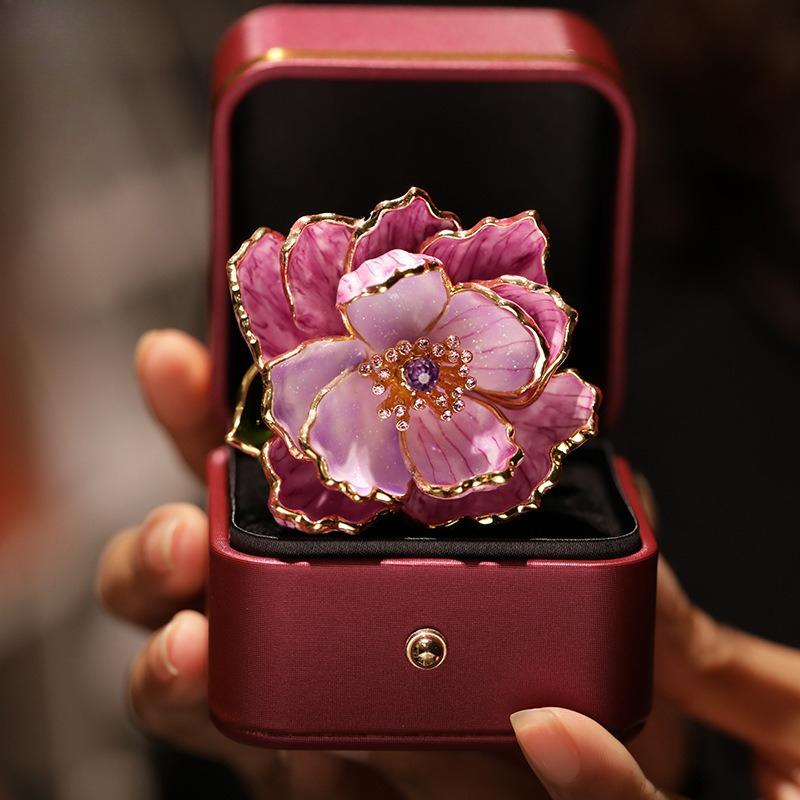 Роскошная брошь «Пион» женская, Коллекция ювелирных изделий для леди с высоким вкусом, Подарок