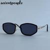 Classic Polygon Sunglasses Women  Luxury Brand Trendy Metal Small Frame Sun Glasses Vintage Driving Shades For Ladies UV400