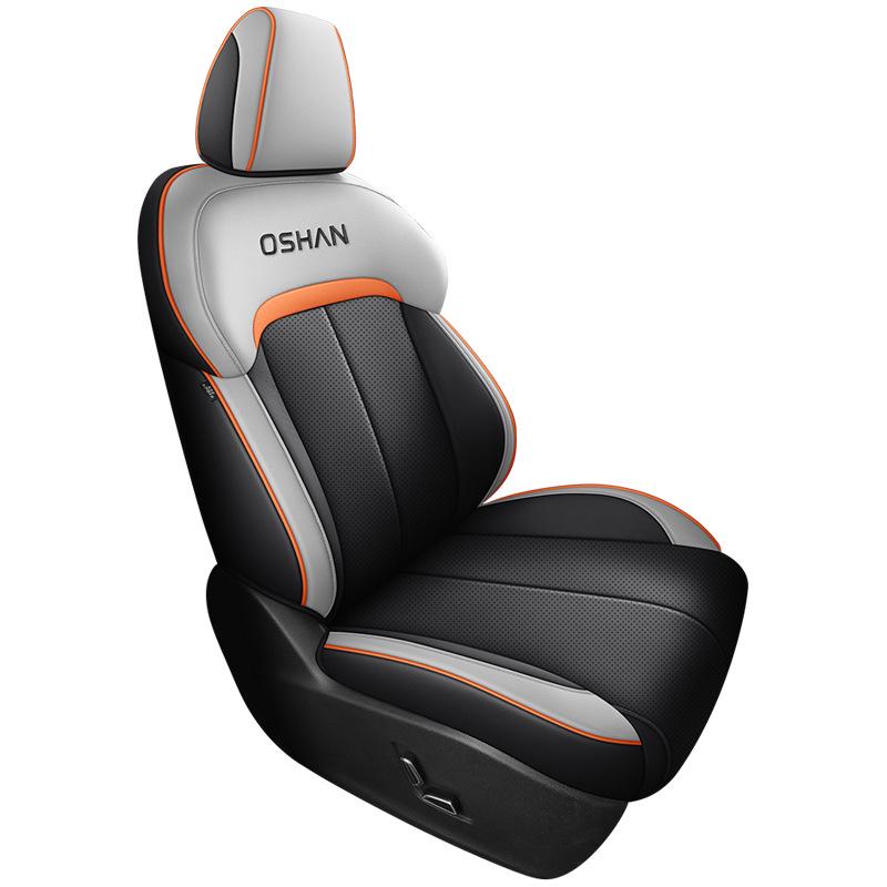 Oshan X7PLUS Leather Car Seat Cushion: All-Season, Sports Style, for Seven-Seaters
