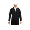 Solid Color Zip Collar Long Sleeve Waterproof Jacket Men Jackets Black FQ0462-010