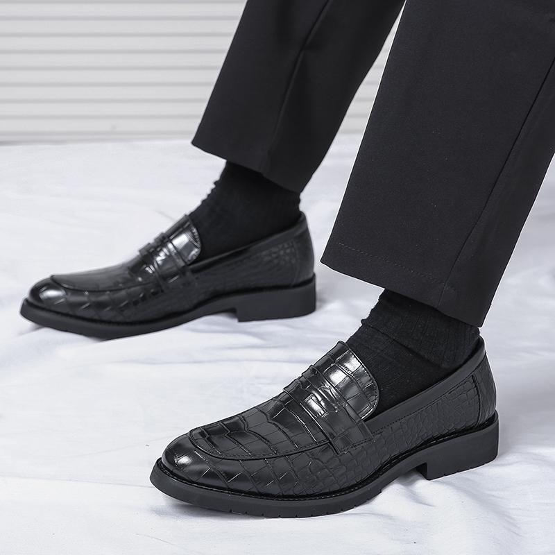 Hot Selling Fashion Flat Shoes Europe America Men's Loafers Office Men's Business Casual Shoes Anti Slip Wear-resistant