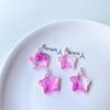 Five-Pointed Star Resin Pendants Tags for DIY Jewelry Making Keychain Crafts