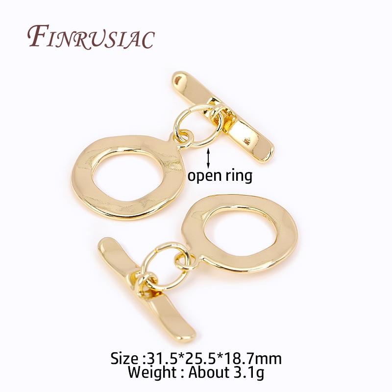 Multi Styles High Quality Brass Toggle Clasps 18K Gold Plated Bracelet Connect Clasps DIY Jewelry Making Supplies OT Clasps