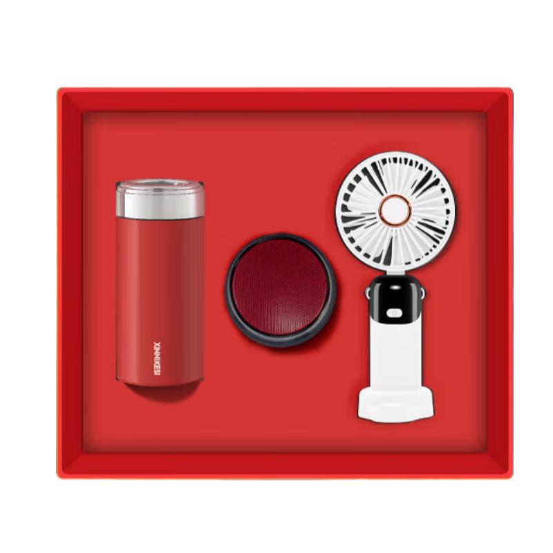 Премиальный подарочный набор с термосом, колонкой и вентилятором