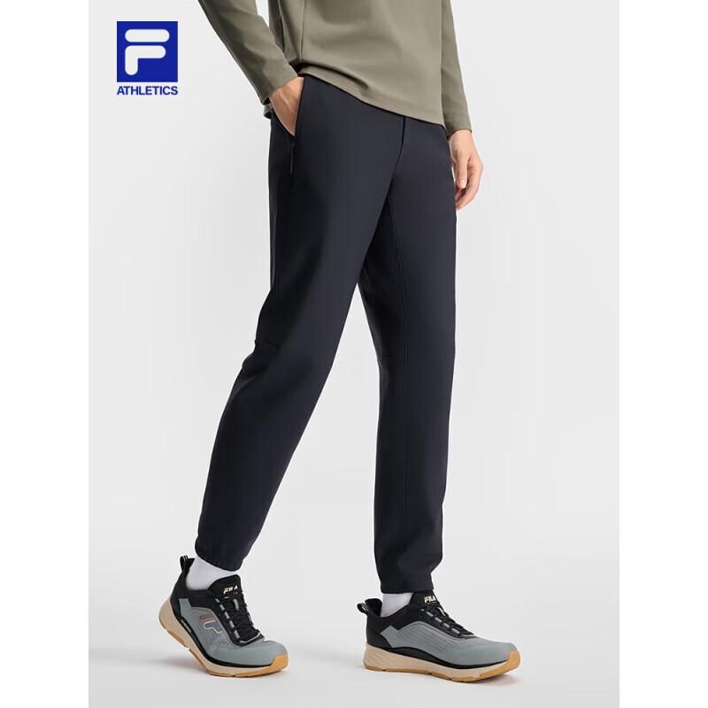 Мужские базовые спортивные брюки FILA из трикотажа M чёрный