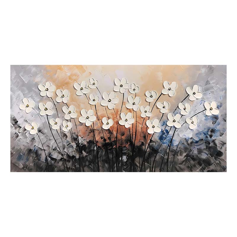 

Винтажная абстрактная живопись на холсте с цветами, скандинавское настенное искусство, холщовые постеры, принты, настенные фрески, картины для гостиной, домашний декор 20x40cm NoFrame