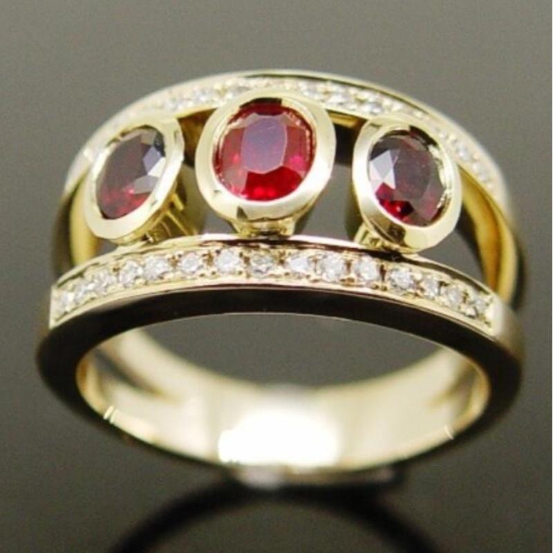 Винтажное кольцо для женщин круглое Овальное Смола Кристалл Античный Золотой Цвет Этническое Мужское Свадебные украшения 6