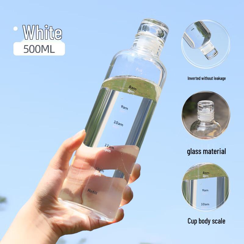 

Shangqi Time Marker Glass Water Bottle
