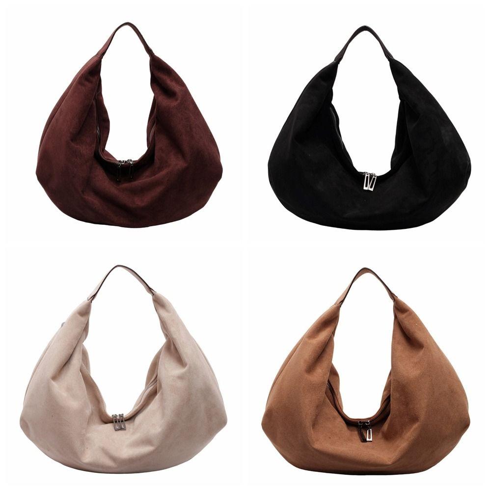 Handbag Hobo Bag Solid Color Ladies Crescent Bag Waterproof Tote Bag  Holiday